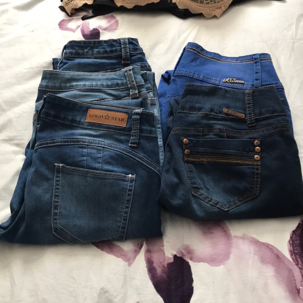 Various jeans